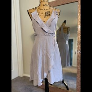 ASTR The Label Lavender Tulip Wrap Dress